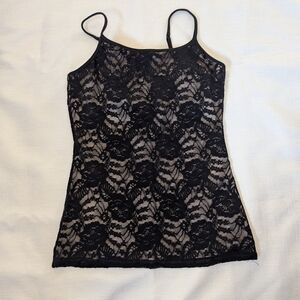 Elegant Black Bra-Less Lace Women’s Top